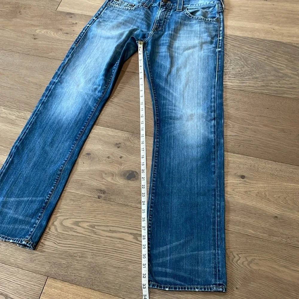 True Religion Men’s Ricky Relaxed Straight Jeans 32x33